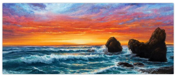 Tablou - Apus de soare (120x50 cm)