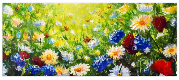 Tablou - Flori sălbatice (120x50 cm)
