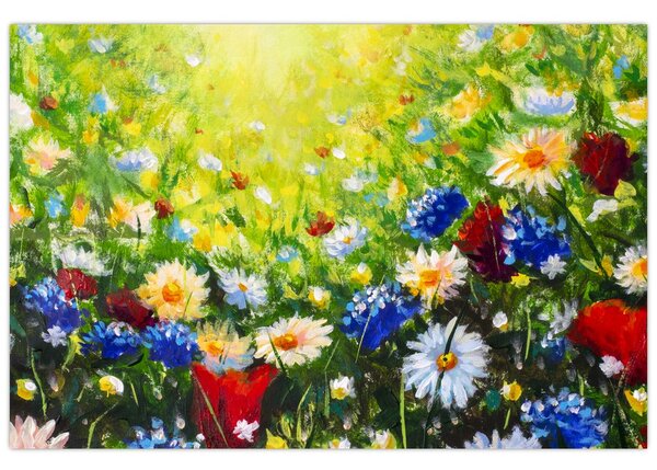 Tablou - Flori sălbatice (90x60 cm)
