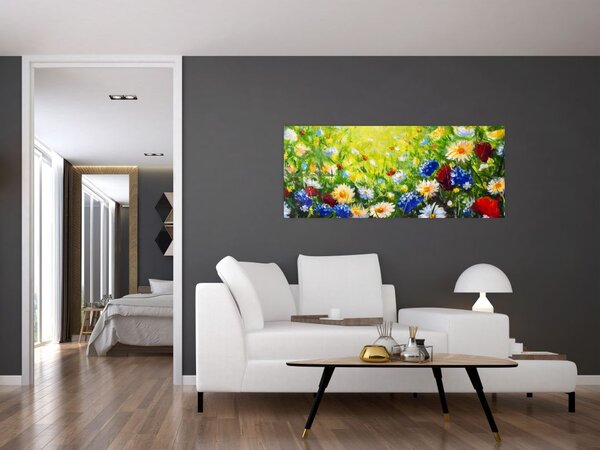 Tablou - Flori sălbatice (120x50 cm)