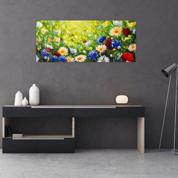 Tablou - Flori sălbatice (120x50 cm)
