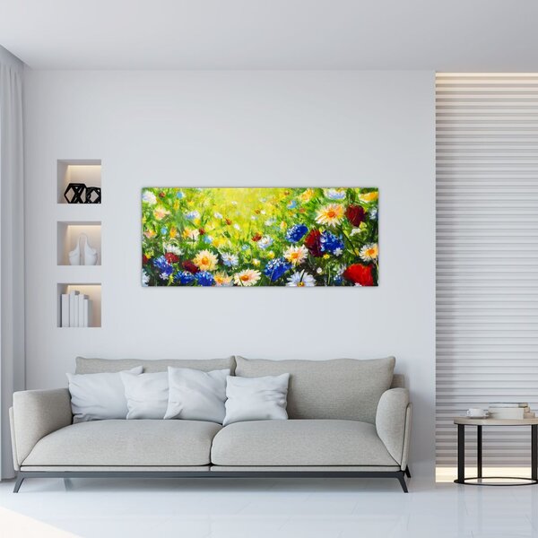 Tablou - Flori sălbatice (120x50 cm)