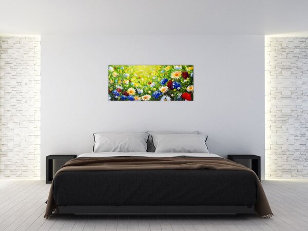 Tablou - Flori sălbatice (120x50 cm)