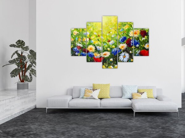 Tablou - Flori sălbatice (150x105 cm)