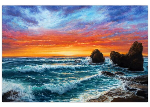 Tablou - Apus de soare (90x60 cm)