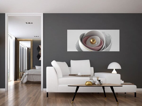 Tablou - Perlă de aur (120x50 cm)
