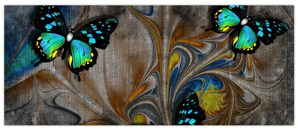 Tablou - Fluturi strălucitori în imagine (120x50 cm)