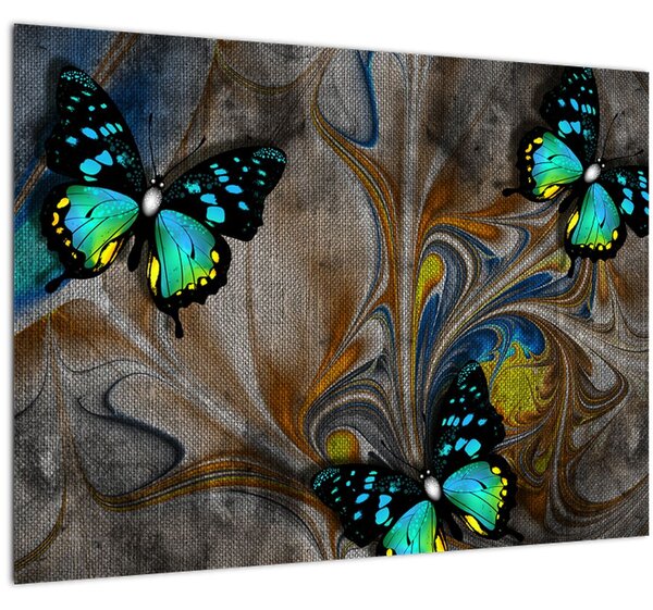 Tablou - Fluturi strălucitori în imagine (70x50 cm)