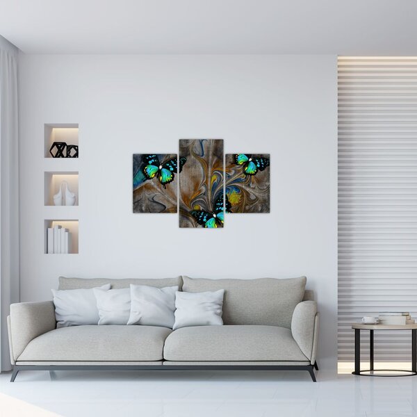 Tablou - Fluturi strălucitori în imagine (90x60 cm)