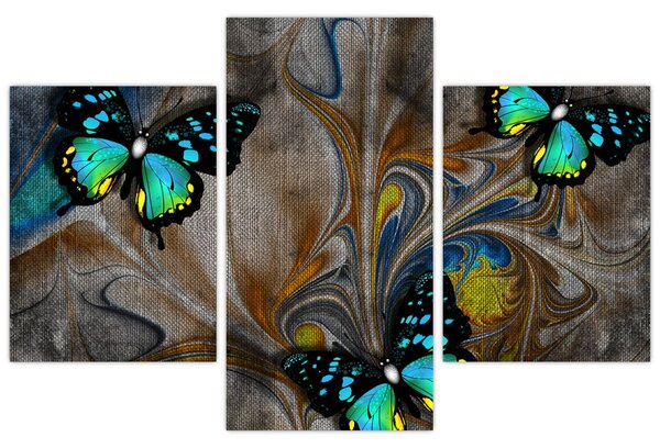 Tablou - Fluturi strălucitori în imagine (90x60 cm)
