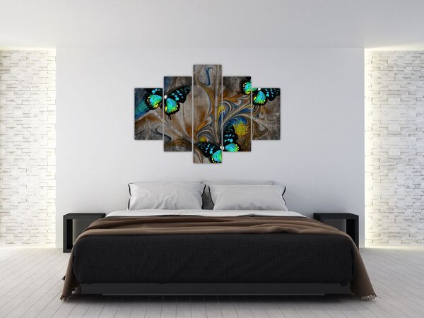 Tablou - Fluturi strălucitori în imagine (150x105 cm)