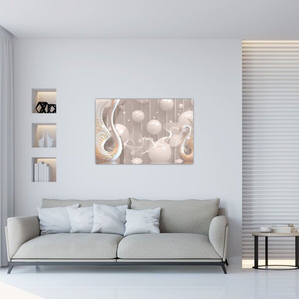 Tablou - Lebede fermecate (90x60 cm)