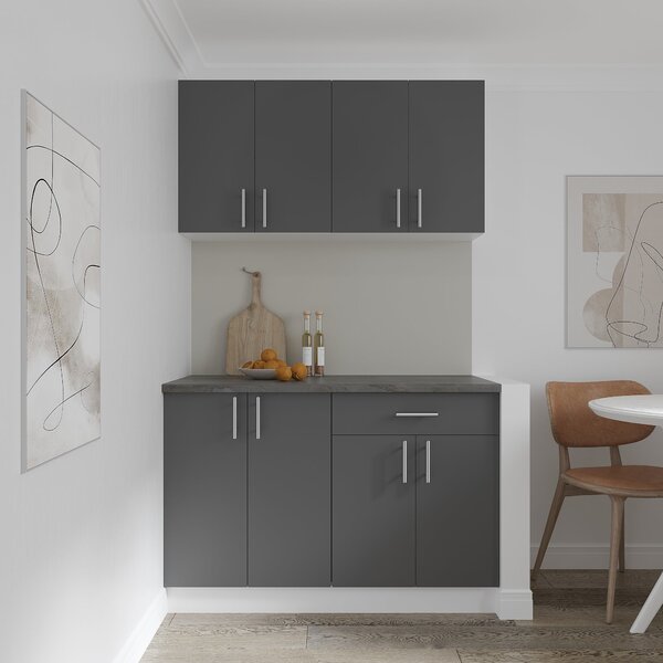 Corp haaus Karo, 2 Usi, Antracit/Alb, 60 x 30 x 60 cm