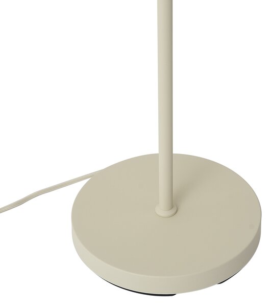 Lampă de podea scandinavă bej cu sticlă albă - Wisp