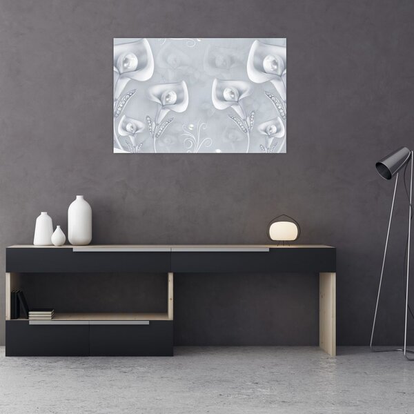Tablou - Flori de perle (90x60 cm)