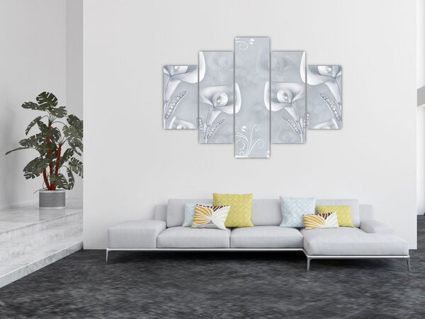 Tablou - Flori de perle (150x105 cm)
