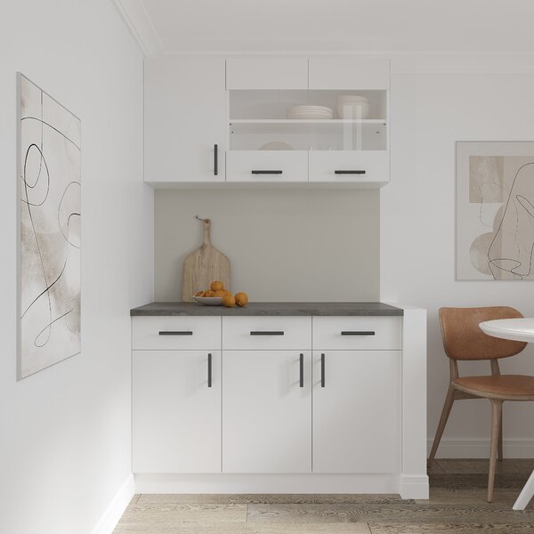 Corp haaus Karo, 2 Sertare, 2 Usi, Alb, 80 x 50 x 80 cm