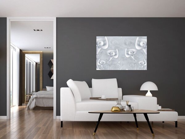 Tablou - Flori de perle (90x60 cm)