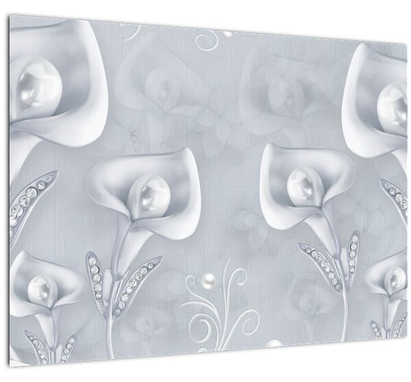 Tablou - Flori de perle (70x50 cm)