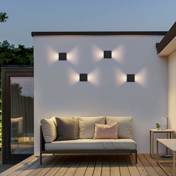 Immax 08520L - Aplica LED de perete pentru exterior LUXLINE, 6W, 230V, 3000K, IP54, negru