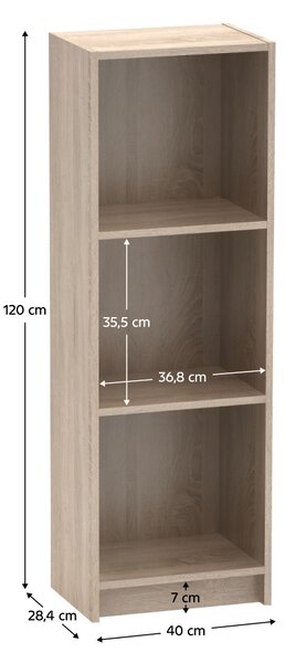KONDELA Raft, stejar sonoma, VIKI TIP 1