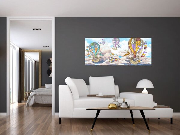 Tablou - Expediție în nori (120x50 cm)
