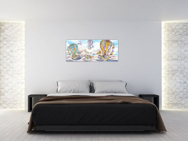 Tablou - Expediție în nori (120x50 cm)