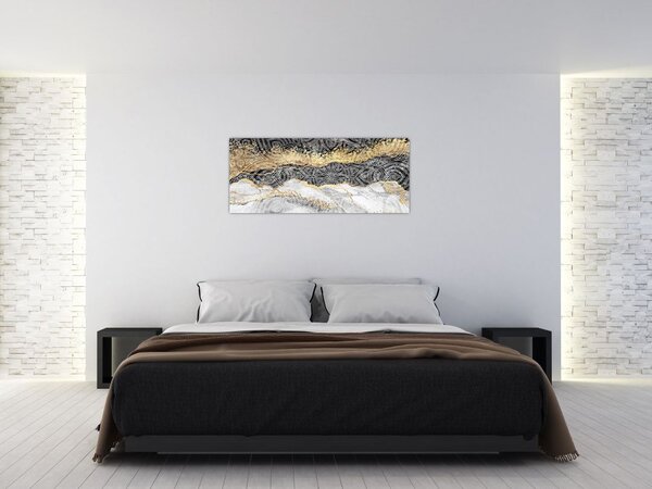 Tablou - Mandala în marmură (120x50 cm)
