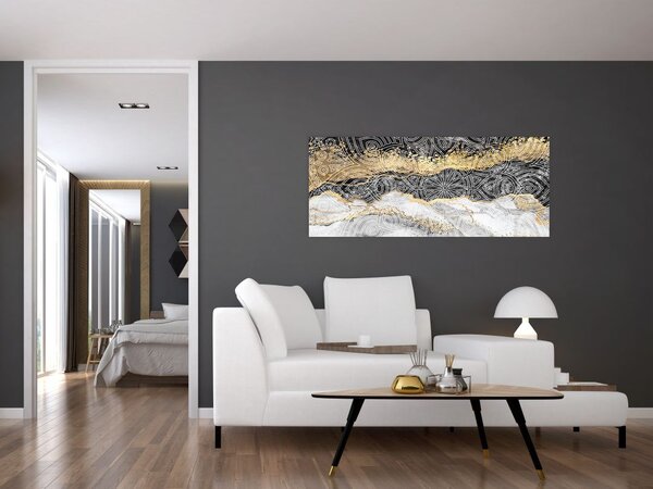 Tablou - Mandala în marmură (120x50 cm)