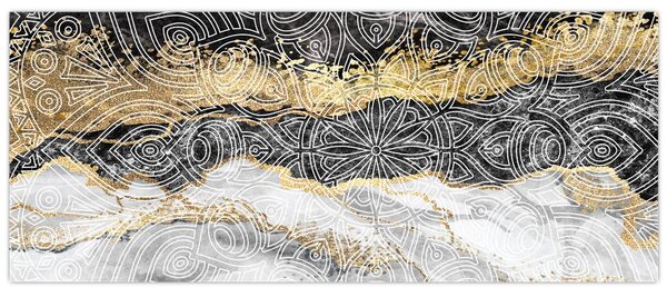 Tablou - Mandala în marmură (120x50 cm)