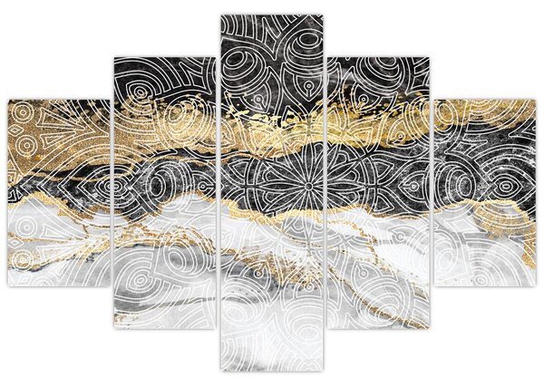Tablou - Mandala în marmură (150x105 cm)