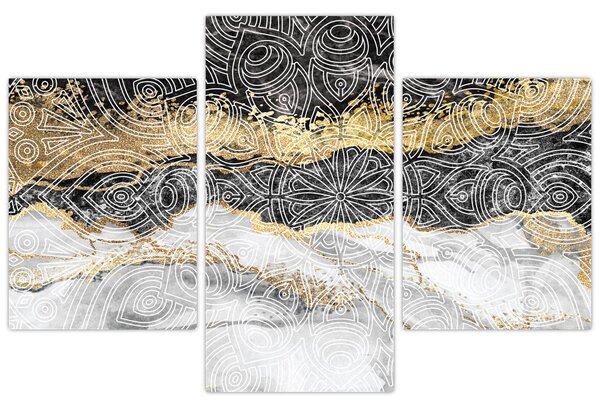 Tablou - Mandala în marmură (90x60 cm)