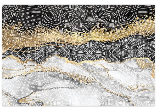 Tablou - Mandala în marmură (90x60 cm)