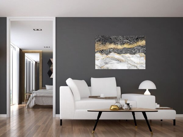 Tablou - Mandala în marmură (90x60 cm)