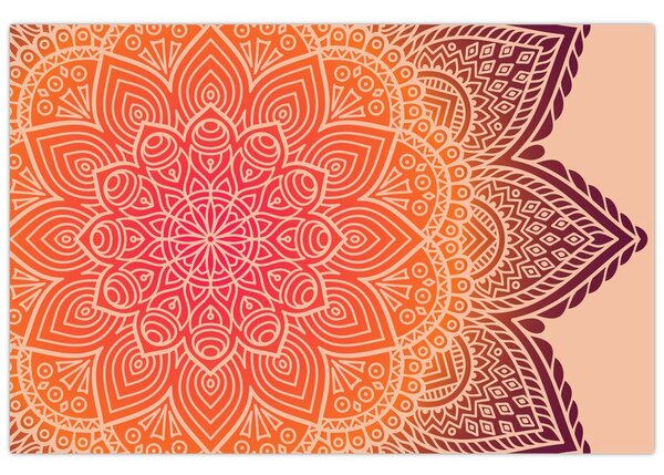 Tablou - Mandala artă (90x60 cm)