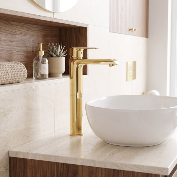 Baterie pentru baie REA Bloom Gold High