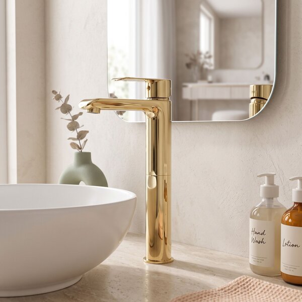Baterie pentru baie REA Bloom Gold High
