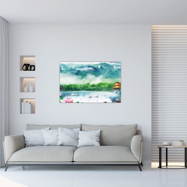 Tablou - Peisaj de vis (90x60 cm)
