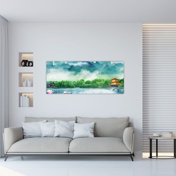 Tablou - Peisaj de vis (120x50 cm)