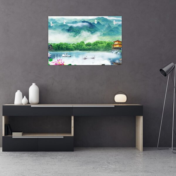 Tablou - Peisaj de vis (90x60 cm)