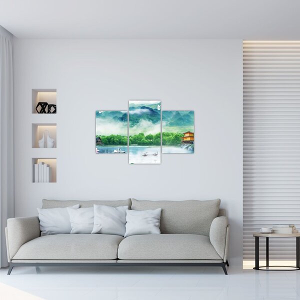 Tablou - Peisaj de vis (90x60 cm)