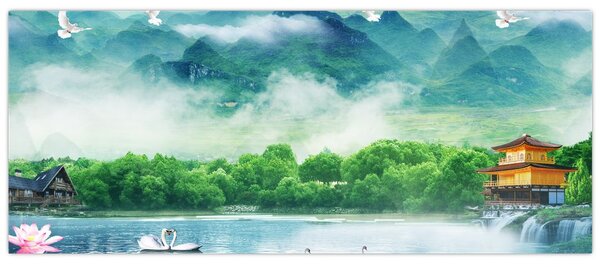 Tablou - Peisaj de vis (120x50 cm)
