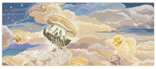 Tablou - Meduză Cerească (120x50 cm)