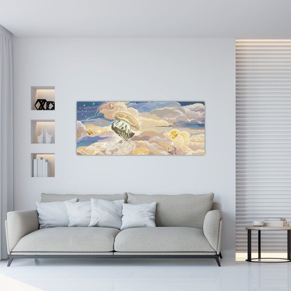 Tablou - Meduză Cerească (120x50 cm)