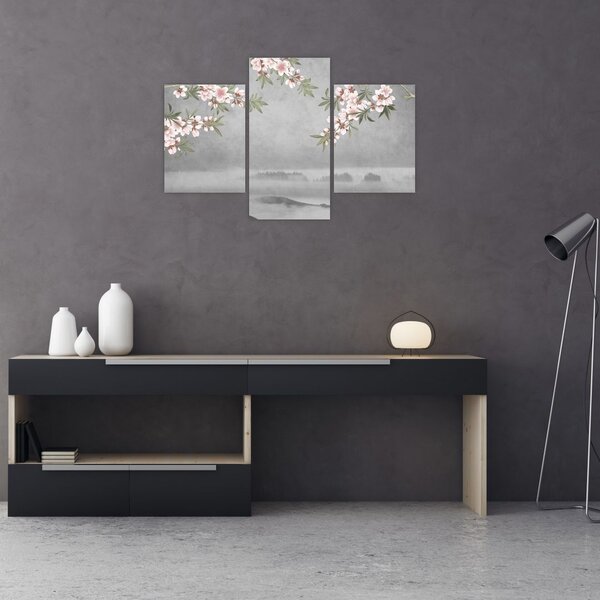 Tablou - Peisaj cu lună (90x60 cm)