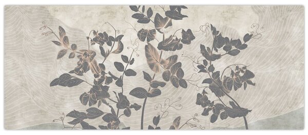 Tablou - Frunze texturate (120x50 cm)