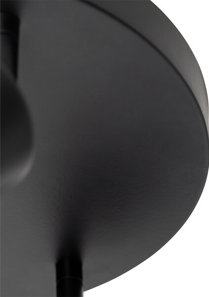 Plafoniera moderna neagra ajustabila rotunda cu 3 lumini - Java
