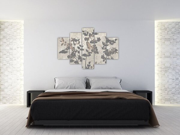 Tablou - Frunze texturate (150x105 cm)