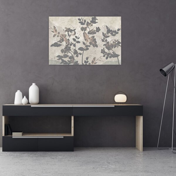 Tablou - Frunze texturate (90x60 cm)