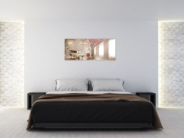 Tablou - Interior de vis cu pian (120x50 cm)